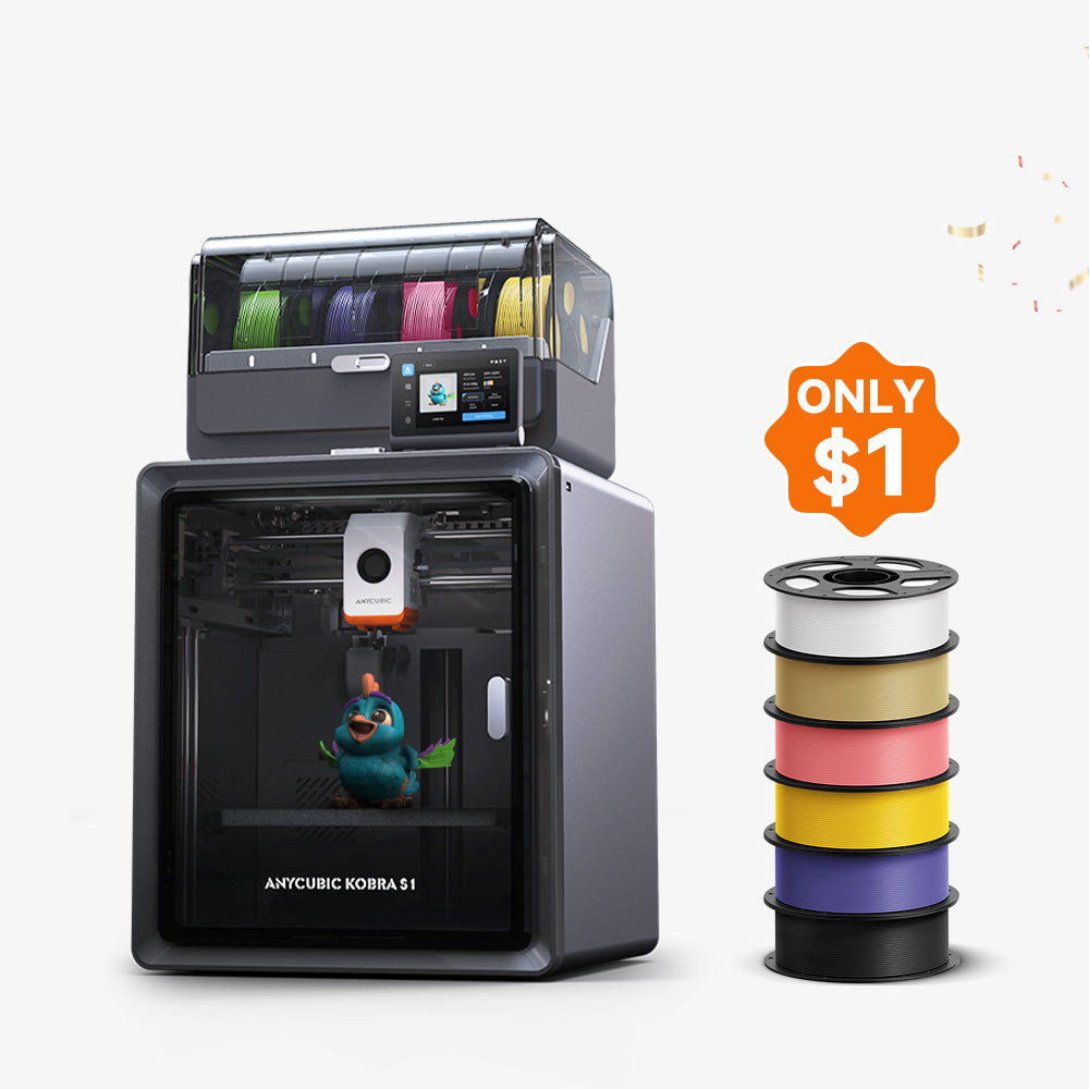 Anycubic Kobra S1 Combo: Affordable Multicolour 3D Printing